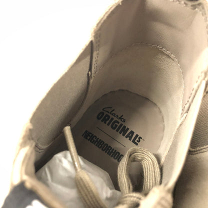 【中古品】【メンズ】  NEIGHBORHOOD×CLARKS 24SS DESERT BOOT ネイバーフッド×クラークス  デザートブーツ "ベージュ" ハイカットブーツ 164-240809-si-15-tei サイズ：25.5cm カラー：ベージュ 万代Net店