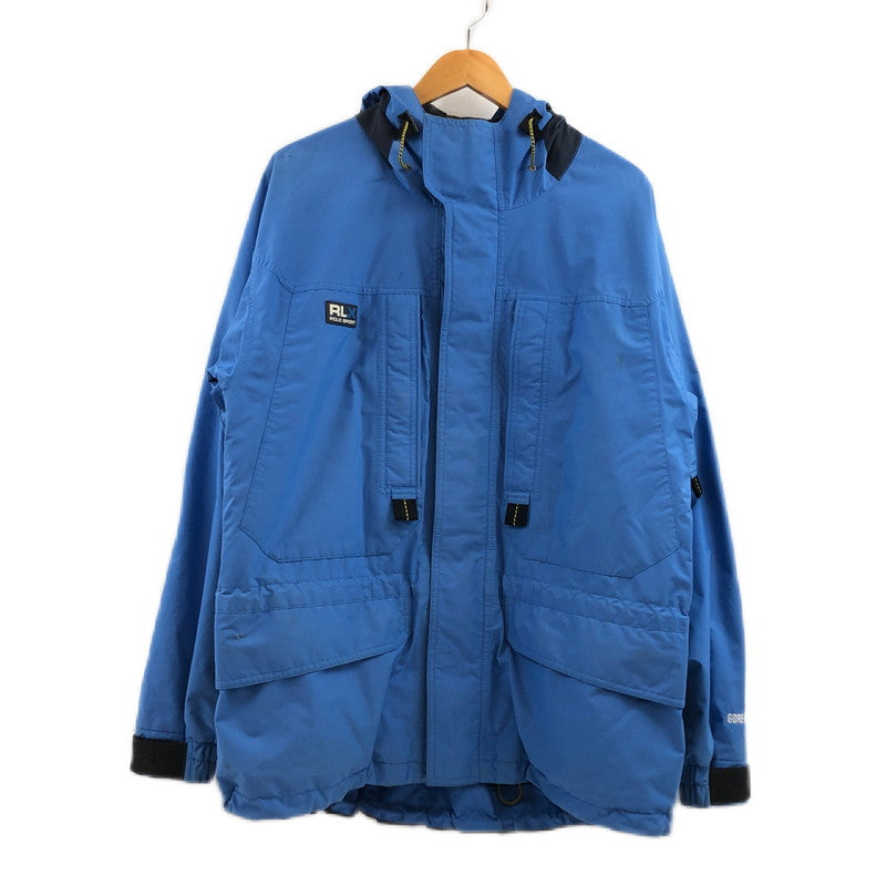 【ジャンク品】【メンズ】 RLX RALPH LAUREN アールエルエックス ラルフローレン マウンテンパーカー アウター 148-250831-hn-03-fur サイズ：M カラー：ブルー/ブラック 万代Net店