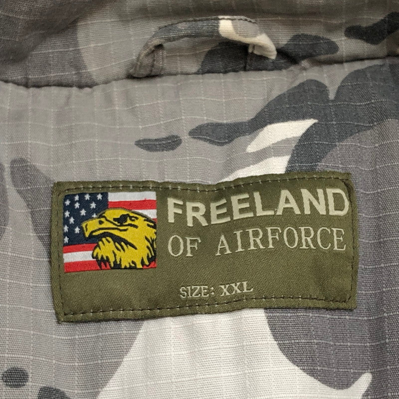 【現状渡し品】【メンズ】 US ARMY アメリカ軍 ジャケット アウター 145-250831-hn-04-fur サイズ：XXL カラー：グレー/カモフラージュ 万代Net店