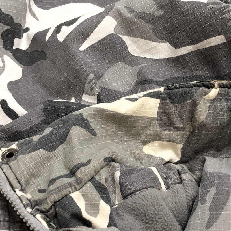 【現状渡し品】【メンズ】 US ARMY アメリカ軍 ジャケット アウター 145-250831-hn-04-fur サイズ：XXL カラー：グレー/カモフラージュ 万代Net店