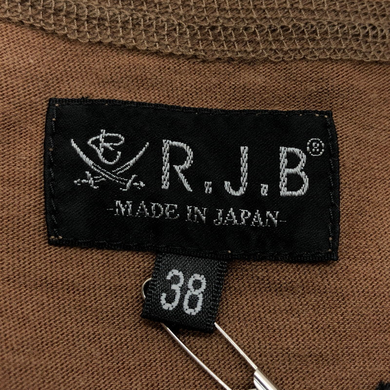 【中古品】【メンズ】 RJB アールジェイビー S/S TEE ショートスリーブTシャツ 半袖 トップス 145-250528-hn-03-fur サイズ：38 カラー：ブラウン 万代Net店