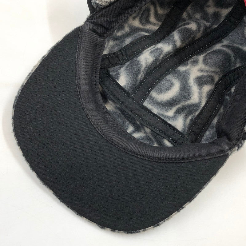 【中古品】【メンズ/レディース】 SUPREME シュプリーム LEOPARD POLAR FLEECE EARFLAP CAMP CAP レオパード ポーラー フリース イヤーフラップ キャンプ キャップ 帽子 149-260509-hn-02-fur サイズ：M-L カラー：グレー 万代Net店