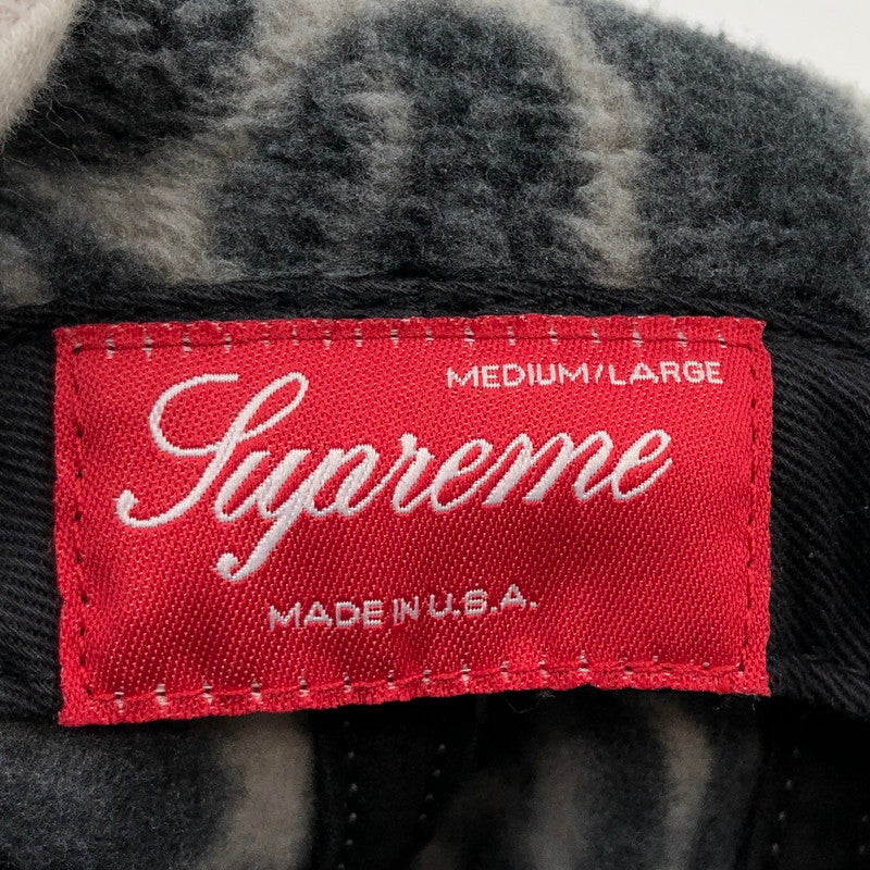【中古品】【メンズ/レディース】 SUPREME シュプリーム LEOPARD POLAR FLEECE EARFLAP CAMP CAP レオパード ポーラー フリース イヤーフラップ キャンプ キャップ 帽子 149-260509-hn-02-fur サイズ：M-L カラー：グレー 万代Net店