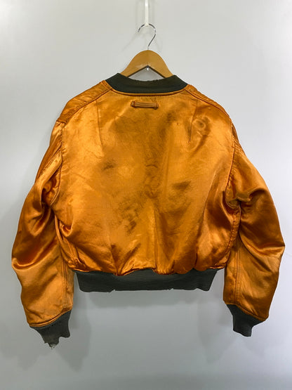 【ジャンク品】【メンズ】 USED ユーズド MA-1 FLIGHT JACKET 60S エムエーワン フライトジャケット 60年代 ヴィンテージ メンズ アウター 146-261015-em-31-min サイズ：L カラー：カーキ 万代Net店