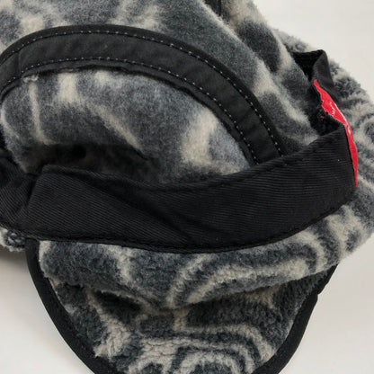 【中古品】【メンズ/レディース】 SUPREME シュプリーム LEOPARD POLAR FLEECE EARFLAP CAMP CAP レオパード ポーラー フリース イヤーフラップ キャンプ キャップ 帽子 149-260509-hn-02-fur サイズ：M-L カラー：グレー 万代Net店