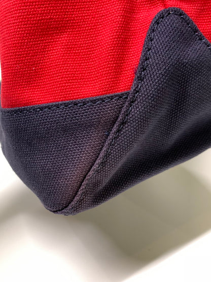 【中古品】【メンズ/レディース】 TOMMY HILFIGER トミーヒルフィガー MEDIUM CANVAS TOTE BAG 69J2255 オンライン限定 ミディアムキャンバストートバッグ カバン 188-240803-yn-19-min カラー：ホワイト/ネイビー/レッド 万代Net店