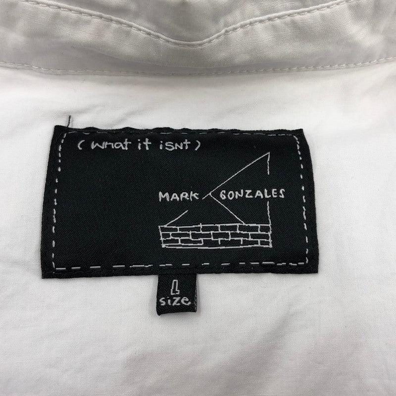 【中古品】【メンズ】 Mark Gonzales マークゴンザレス 2H8-14832 半袖シャツ カジュアルシャツ トップス 150-260212-hn-06-fur サイズ：L カラー：ホワイト 万代Net店