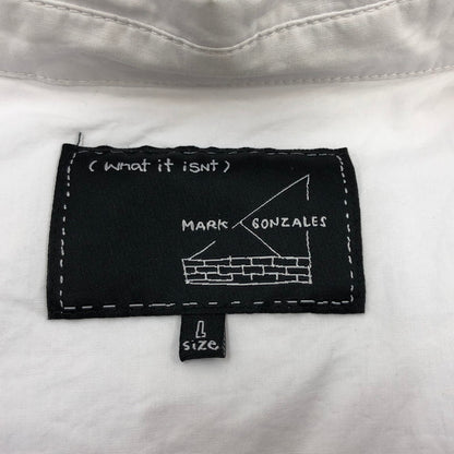 【中古品】【メンズ】 Mark Gonzales マークゴンザレス 2H8-14832 半袖シャツ カジュアルシャツ トップス 150-260212-hn-06-fur サイズ：L カラー：ホワイト 万代Net店