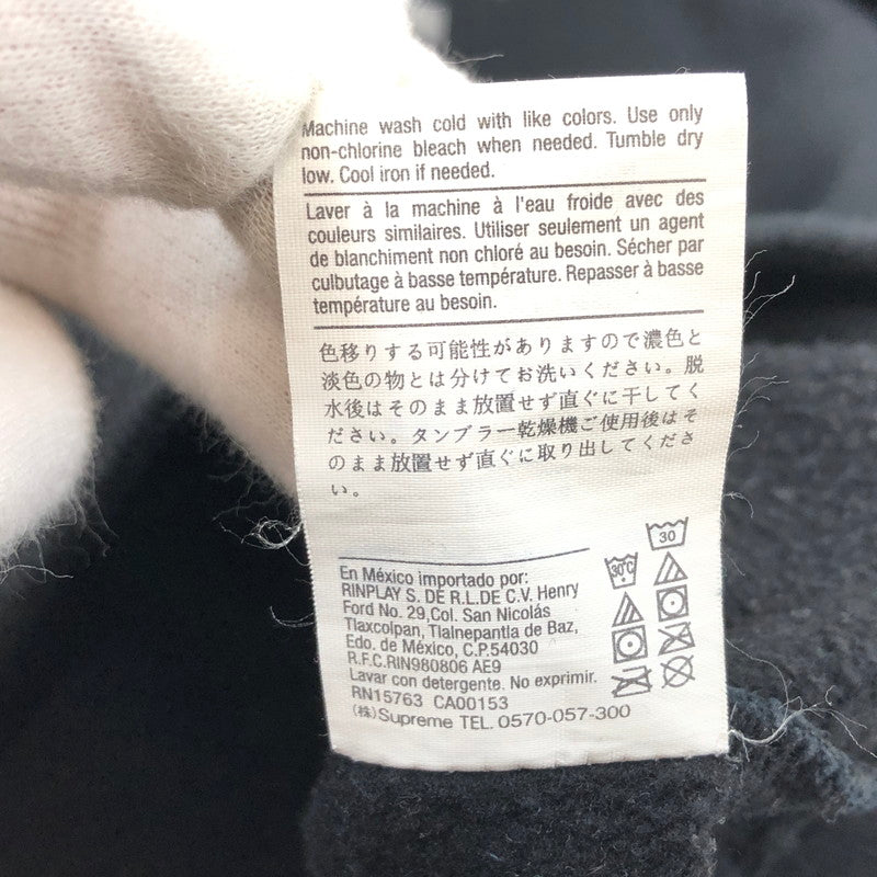 【中古品】【メンズ】 Champion チャンピオン × SUPREME シュプリーム 19SS CHROME CREWNECK クローム クルーネック スウェット トレーナー 長袖 トップス 149-251201-hn-05-fur サイズ：S カラー：ブラック 万代Net店