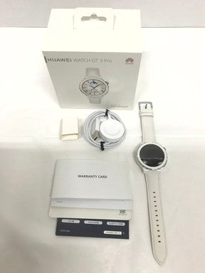 【中古美品】 HUAWEI スマートウォッチ GT 3 Pro 43mm クラシックモデル シルバー 096-241125-YS-3-fuz 万代Net店