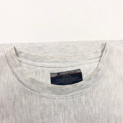 【中古品】【メンズ】 CHAMPION チャンピオン REVERSE WEAVE 00S "BROWN" PRINT SWEATSHIRT リバースウィーブ プリント スウェットシャツ トレーナー トップス 146-261019-hn-12-fur サイズ：XXL カラー：グレー 万代Net店