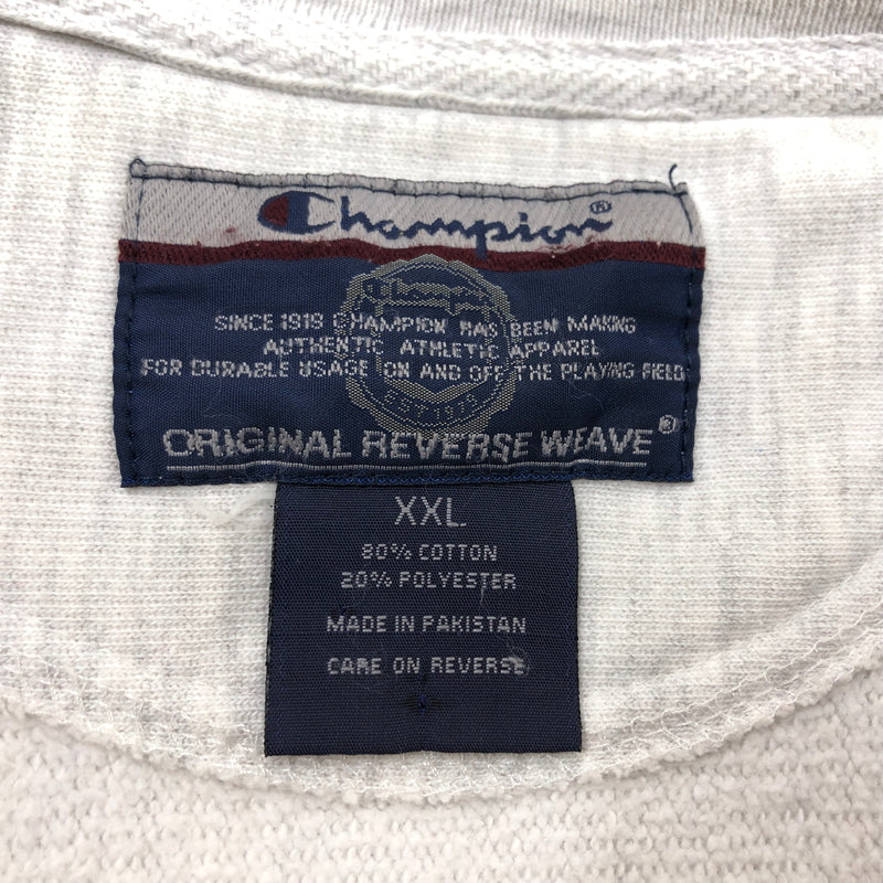 【中古品】【メンズ】 CHAMPION チャンピオン REVERSE WEAVE 00S "BROWN" PRINT SWEATSHIRT リバースウィーブ プリント スウェットシャツ トレーナー トップス 146-261019-hn-12-fur サイズ：XXL カラー：グレー 万代Net店