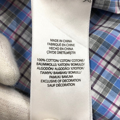 【中古品】【メンズ】 RALPH LAUREN ラルフローレン PONY EMBROIDERY L/S BD CHECK SHIRT ポニーエンブロイダリー ボタンダウン 長袖チェックシャツ カジュアルシャツ トップス 147-260509-hn-05-fur サイズ：M カラー：ブルー系 万代Net店