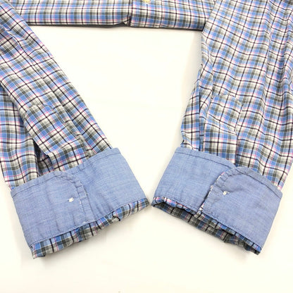 【中古品】【メンズ】 RALPH LAUREN ラルフローレン PONY EMBROIDERY L/S BD CHECK SHIRT ポニーエンブロイダリー ボタンダウン 長袖チェックシャツ カジュアルシャツ トップス 147-260509-hn-05-fur サイズ：M カラー：ブルー系 万代Net店