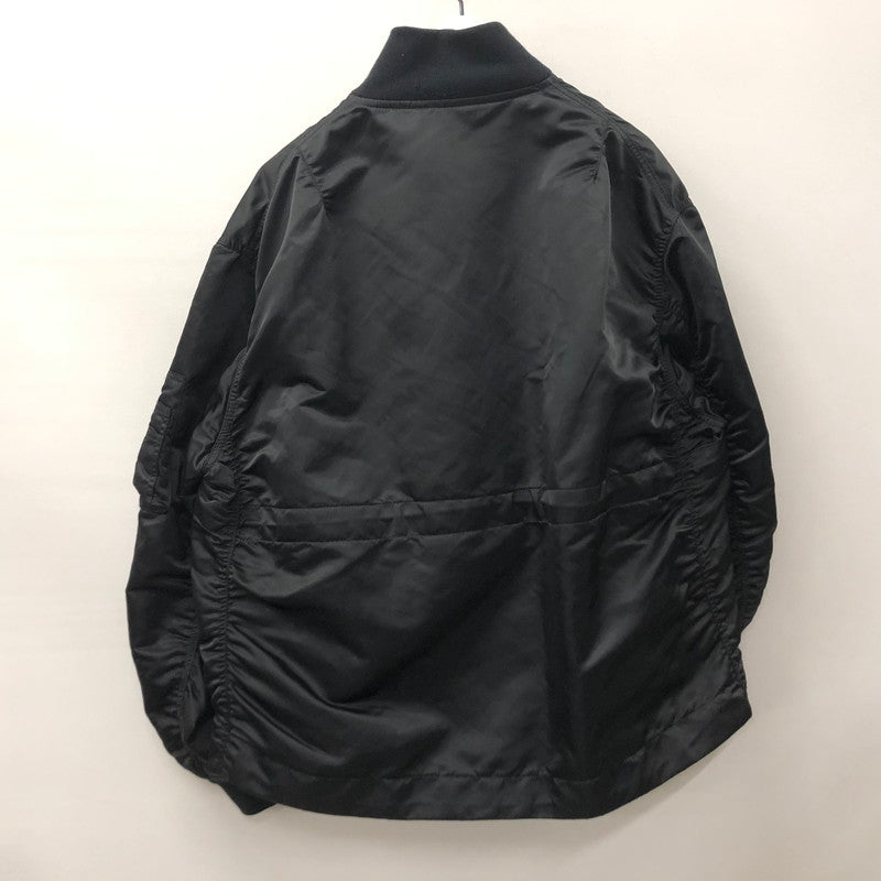 【中古品】【メンズ】 Sacai サカイ 22-02931M 22AW NYLON TWILL BLOUSON フライトジャケット ナイロン ツイル ブルゾン 140-240427-tk-10-tei サイズ：3 カラー：BLACK 万代Net店