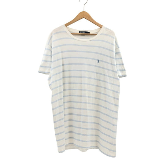 【現状渡し品】【メンズ】 POLO RALPH LAUREN ポロ・ラルフローレン 半袖Tシャツ トップス 146-251201-hn-07-fur サイズ：XL カラー：ホワイト/ブルー系 万代Net店