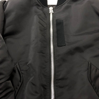 【中古品】【メンズ】 Sacai サカイ 22-02931M 22AW NYLON TWILL BLOUSON フライトジャケット ナイロン ツイル ブルゾン 140-240427-tk-10-tei サイズ：3 カラー：BLACK 万代Net店