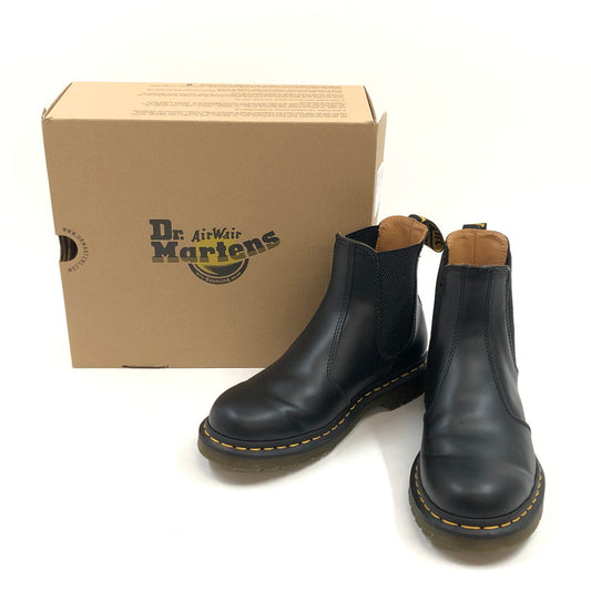 【中古品】【メンズ/レディース】 Dr.Martens ドクターマーチン YS CHELSEA BOOT 2976 イエローステッチ チェルシーブーツ サイドゴア シューズ 靴 164-260214-hn-01-fur サイズ：UK 6 カラー：ブラック 万代Net店