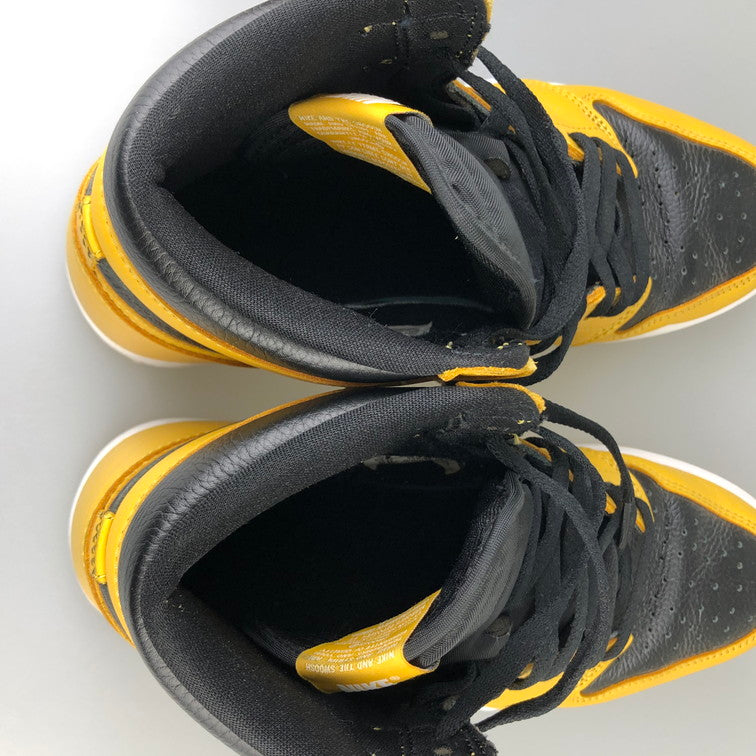 【中古品】【メンズ】 NIKE ナイキ 555088-701/AIR JORDAN １ HIGH OG POLLEN 160-250703-SY-02-iwa サイズ：27.5 カラー：YELLOW BLACK 万代Net店