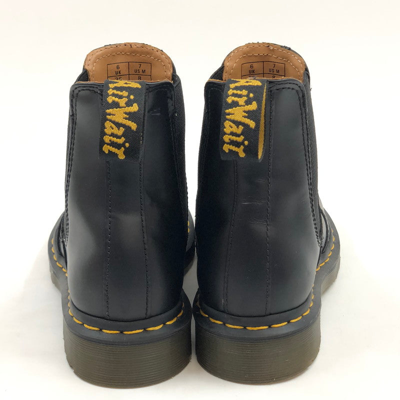 【中古品】【メンズ/レディース】 Dr.Martens ドクターマーチン YS CHELSEA BOOT 2976 イエローステッチ チェルシーブーツ サイドゴア シューズ 靴 164-260214-hn-01-fur サイズ：UK 6 カラー：ブラック 万代Net店