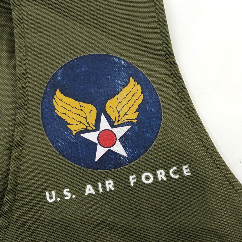 【ジャンク品】【メンズ】 U.S. AIR FORCE アメリカ空軍 ミリタリー サバイバルベスト アウター 145-260214-hn-02-fur サイズ：M カラー：オリーブ系 万代Net店