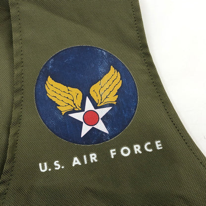 【ジャンク品】【メンズ】 U.S. AIR FORCE アメリカ空軍 ミリタリー サバイバルベスト アウター 145-260214-hn-02-fur サイズ：M カラー：オリーブ系 万代Net店