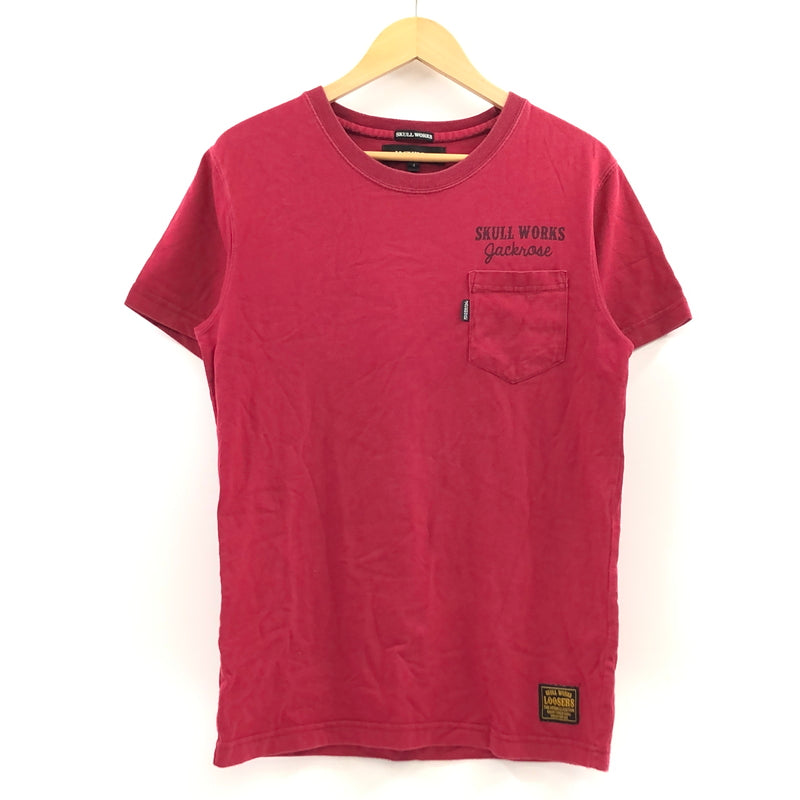 【中古品】【メンズ】 SKULL WORKS スカルワークス × JACKROSE ジャックローズ TATTOO GIRL PRINT S/S TEE タトゥーガール プリント 半袖Tシャツ トップス 145-260727-hn-05-fur サイズ：4 カラー：レッド 万代Net店
