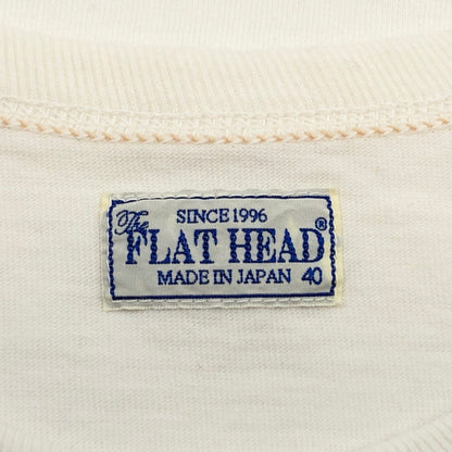 【中古品】【メンズ】 FLAT HEAD フラットヘッド PRINT S/S TEE プリント 半袖Tシャツ トップス 145-260729-hn-01-fur サイズ：40 カラー：ホワイト 万代Net店