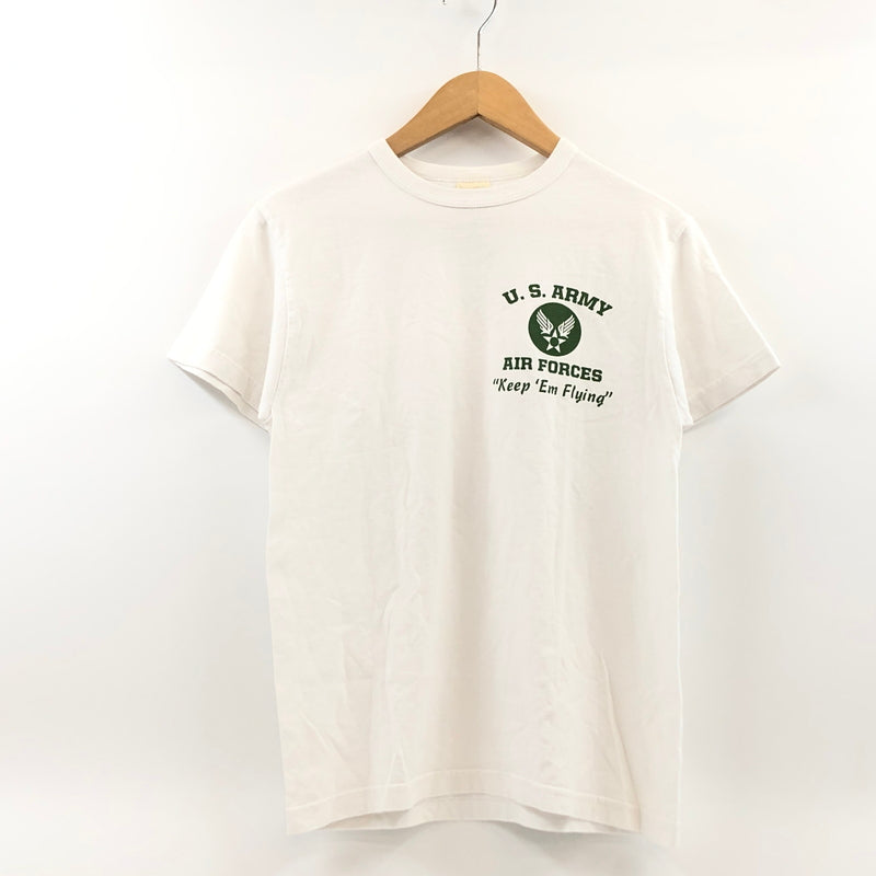 【中古品】【メンズ】 BUZZ RICKSONS バズリクソンズ U.S.ARMY PIN-UP GIRL S/S PRINT TEE ユーエスアーミー ピンナップガール 半袖Tシャツ トップス 145-260727-hn-06-fur サイズ：S カラー：ホワイト 万代Net店