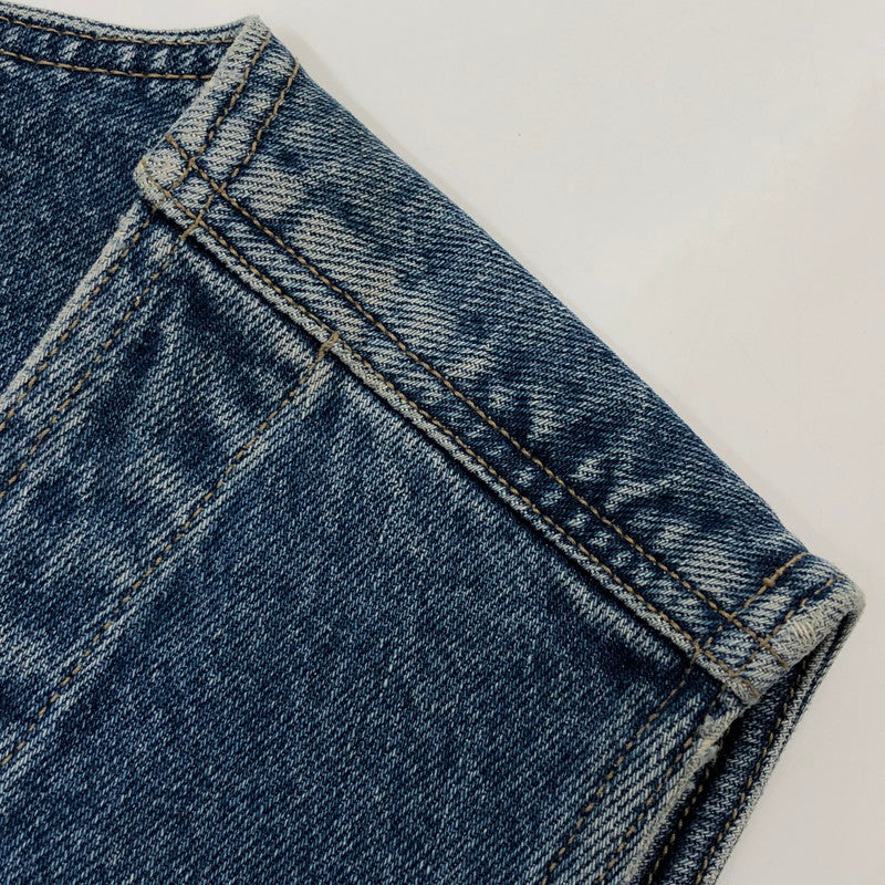 【現状渡し品】【メンズ】 Calvin klein Jeans カルバンクラインジーンズ DENIM VEST 90S USA製 デニムベスト アウター 146-260214-hn-04-fur サイズ：L カラー：インディゴ 万代Net店