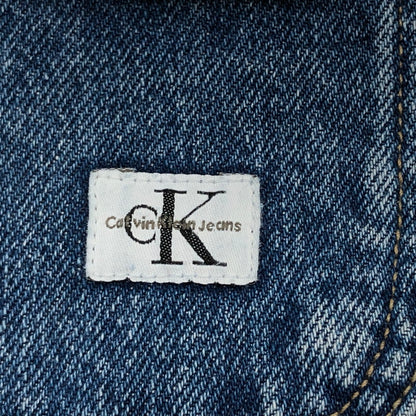 【現状渡し品】【メンズ】 Calvin klein Jeans カルバンクラインジーンズ DENIM VEST 90S USA製 デニムベスト アウター 146-260214-hn-04-fur サイズ：L カラー：インディゴ 万代Net店