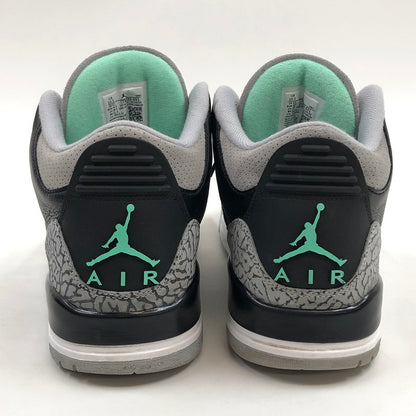 【中古品】【メンズ】 NIKE ナイキ AIR JORDAN 3 RETRO "GREEN GLOW" CT8532-031 エアジョーダン3 レトロ グリーングロー スニーカー シューズ 靴 160-260510-hn-03-fur サイズ：28.5cm US10.5 カラー：グレー/グリーン/ブラック 万代Net店