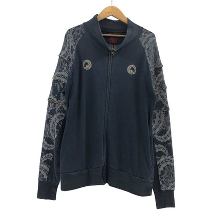 【現状渡し品】【メンズ】 泥棒日記 ドロボウニッキ DW1738 ジップジャケット パーカー トップス 145-260214-hn-05-fur サイズ：中(M) カラー：ネイビー系 万代Net店