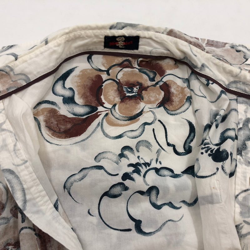 【中古品】【レディース】 PAL'LAS PALACE パラスパレス COTTON FLOWER DESIGN L/S SHIRT コットン フラワーデザイン 長袖シャツ トップス 170-260727-hn-08-fur サイズ：4 カラー：ホワイト 万代Net店