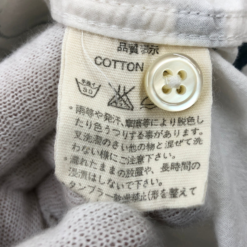 【中古品】【レディース】 PAL'LAS PALACE パラスパレス COTTON FLOWER DESIGN L/S SHIRT コットン フラワーデザイン 長袖シャツ トップス 170-260727-hn-08-fur サイズ：4 カラー：ホワイト 万代Net店