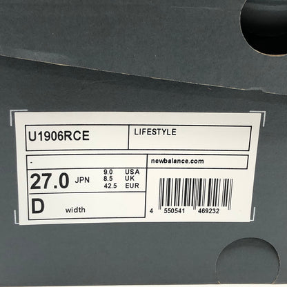 【中古美品】【メンズ】 NEW BALANCE ニューバランス U1906RCE 1906R スニーカー シューズ 靴 162-260510-hn-04-fur サイズ：27.0cm US9 カラー：シルバー/ネイビー/ホワイト 万代Net店