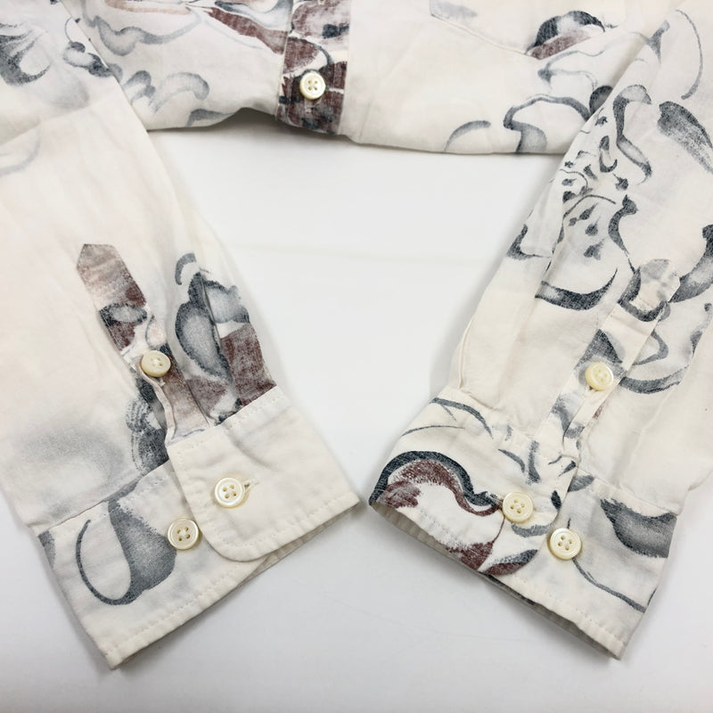 【中古品】【レディース】 PAL'LAS PALACE パラスパレス COTTON FLOWER DESIGN L/S SHIRT コットン フラワーデザイン 長袖シャツ トップス 170-260727-hn-08-fur サイズ：4 カラー：ホワイト 万代Net店