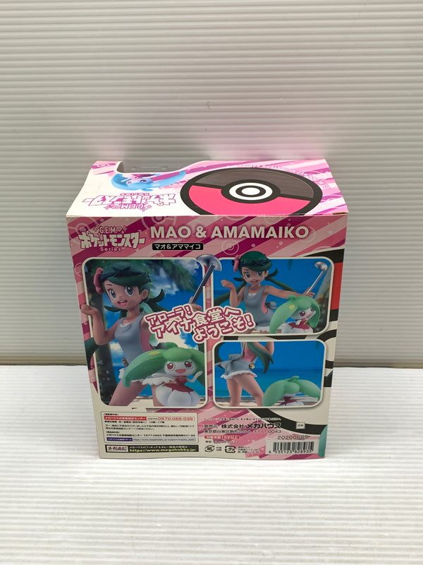 【中古品】 G.E.M.シリーズ ポケットモンスター マオ＆アママイコ フィギュア メガハウス 箱あり 052-260907-YT-08-min 万代Net店