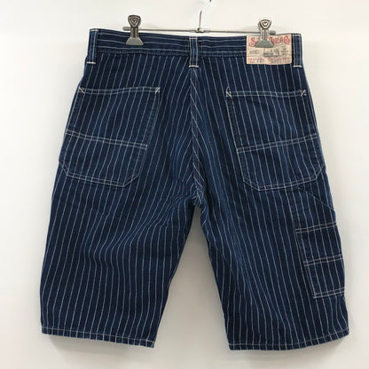 【中古品】【メンズ】 SUGAR CANE シュガーケーン WABASH STRIPE 8POCKETS SHORTS LOT445 SC51445 ウォバッシュストライプ 8ポケットショーツ ショートパンツ ボトムス 156-260727-hn-10-fur サイズ：30 カラー：インディゴ 万代Net店