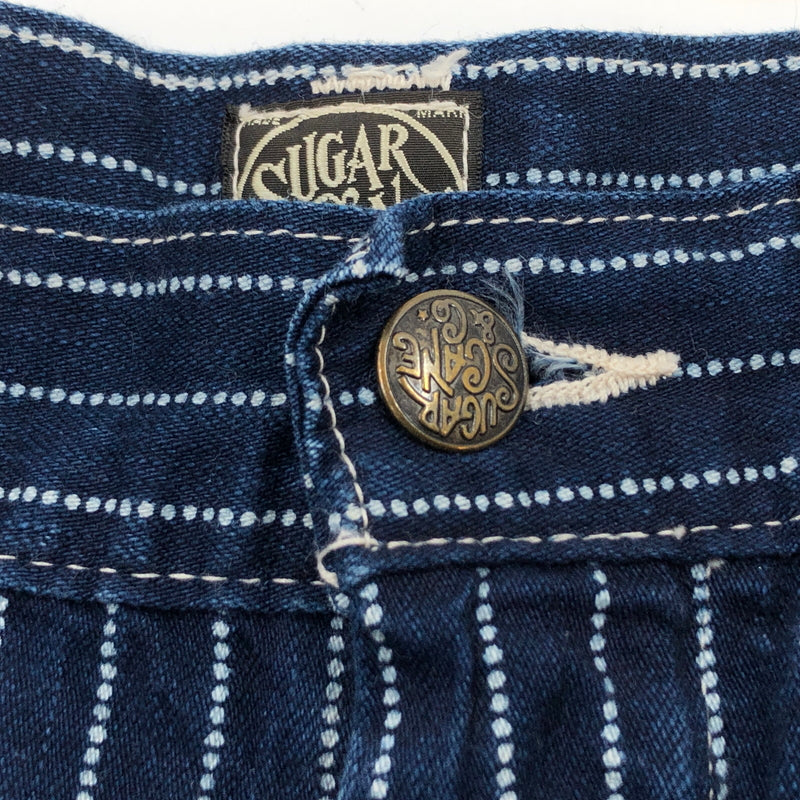 【中古品】【メンズ】 SUGAR CANE シュガーケーン WABASH STRIPE 8POCKETS SHORTS LOT445 SC51445 ウォバッシュストライプ 8ポケットショーツ ショートパンツ ボトムス 156-260727-hn-10-fur サイズ：30 カラー：インディゴ 万代Net店