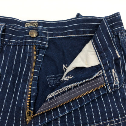 【中古品】【メンズ】 SUGAR CANE シュガーケーン WABASH STRIPE 8POCKETS SHORTS LOT445 SC51445 ウォバッシュストライプ 8ポケットショーツ ショートパンツ ボトムス 156-260727-hn-10-fur サイズ：30 カラー：インディゴ 万代Net店