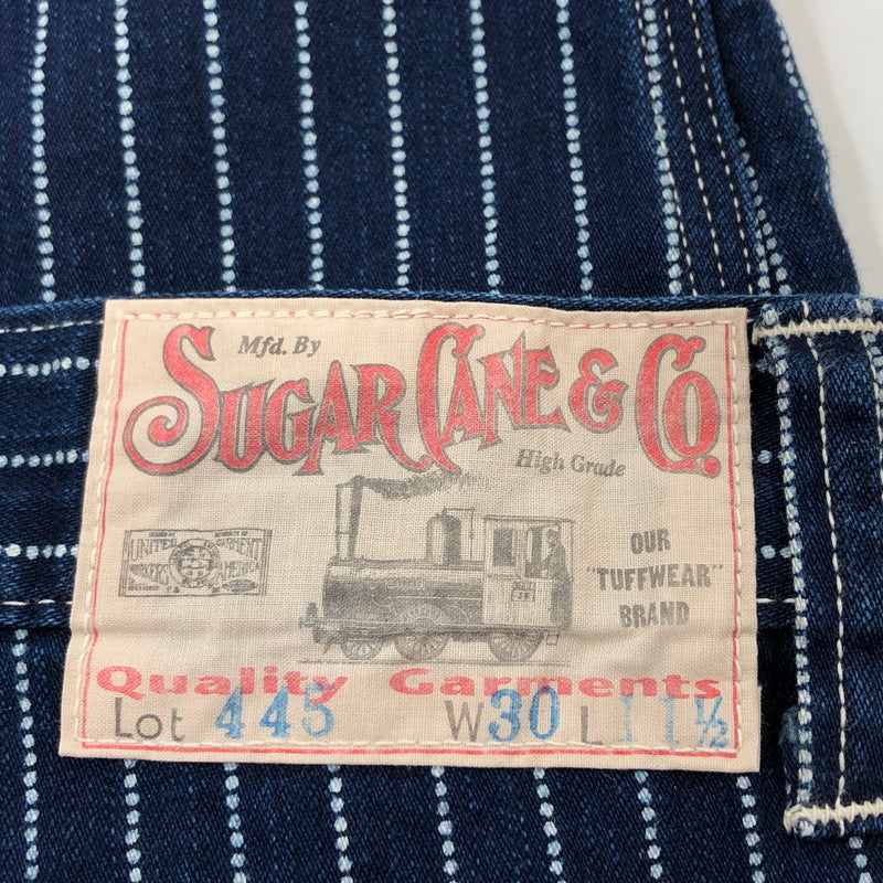 【中古品】【メンズ】 SUGAR CANE シュガーケーン WABASH STRIPE 8POCKETS SHORTS LOT445 SC51445 ウォバッシュストライプ 8ポケットショーツ ショートパンツ ボトムス 156-260727-hn-10-fur サイズ：30 カラー：インディゴ 万代Net店