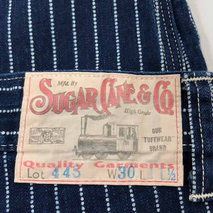 【中古品】【メンズ】 SUGAR CANE シュガーケーン WABASH STRIPE 8POCKETS SHORTS LOT445 SC51445 ウォバッシュストライプ 8ポケットショーツ ショートパンツ ボトムス 156-260727-hn-10-fur サイズ：30 カラー：インディゴ 万代Net店