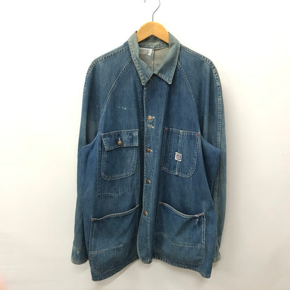 【中古品】【メンズ】  PAYDAY 40`S DENIM COVERALL ペイデイ 40年代 ヴィンテージ デニム カバーオール 4つボタン ツープロングボタン 145-240704-si-1-tei サイズ：不明 カラー：インディゴ 万代Net店