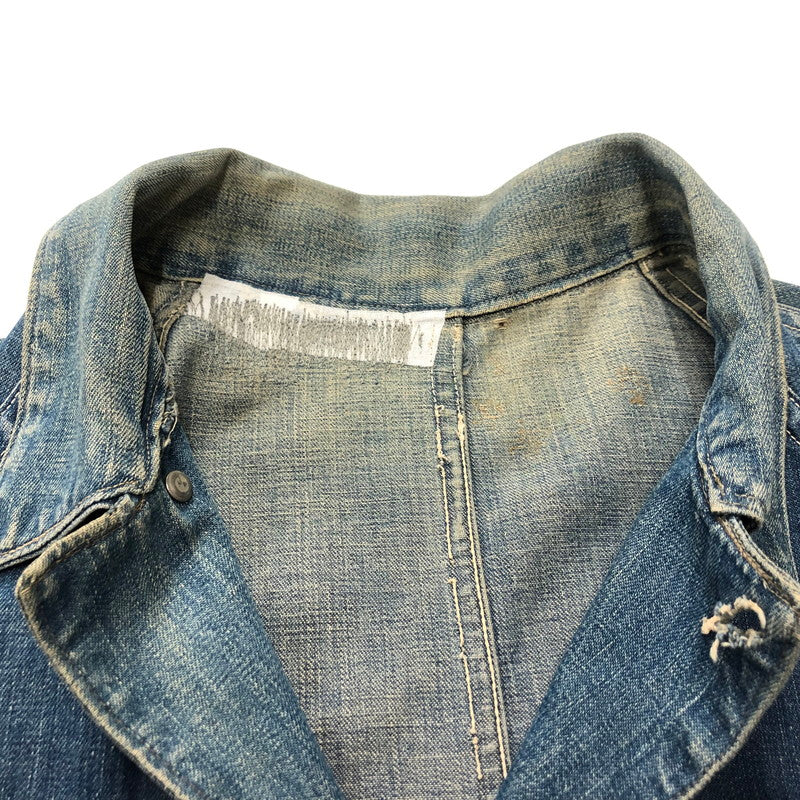 【中古品】【メンズ】  PAYDAY 40`S DENIM COVERALL ペイデイ 40年代 ヴィンテージ デニム カバーオール 4つボタン ツープロングボタン 145-240704-si-1-tei サイズ：不明 カラー：インディゴ 万代Net店