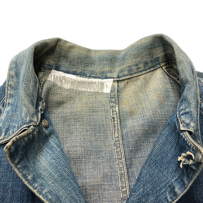 【中古品】【メンズ】  PAYDAY 40`S DENIM COVERALL ペイデイ 40年代 ヴィンテージ デニム カバーオール 4つボタン ツープロングボタン 145-240704-si-1-tei サイズ：不明 カラー：インディゴ 万代Net店