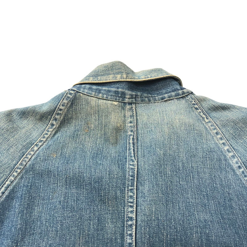 【中古品】【メンズ】  PAYDAY 40`S DENIM COVERALL ペイデイ 40年代 ヴィンテージ デニム カバーオール 4つボタン ツープロングボタン 145-240704-si-1-tei サイズ：不明 カラー：インディゴ 万代Net店