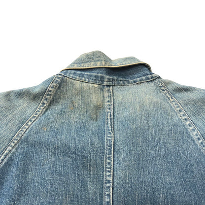 【中古品】【メンズ】  PAYDAY 40`S DENIM COVERALL ペイデイ 40年代 ヴィンテージ デニム カバーオール 4つボタン ツープロングボタン 145-240704-si-1-tei サイズ：不明 カラー：インディゴ 万代Net店