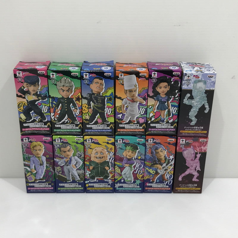 【中古品】 ジョジョの奇妙な冒険 ダイヤモンドは砕けない ワールドコレクタブルフィギュア vol.1・vol.2 12体セット プライズ品 開封済み 箱イタミあり 051-260716-ti-05-tag 万代Net店