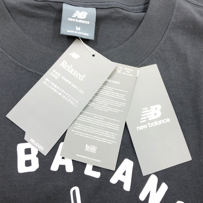 【中古美品】【メンズ】 NEW BALANCE ニューバランス 大谷翔平 MEMORIES SHORT SLEEVE T SHIRT MT51727 半袖Tシャツ トップス 148-261022-hn-01-fur サイズ：M(日本サイズ L) カラー：チャコール系 万代Net店